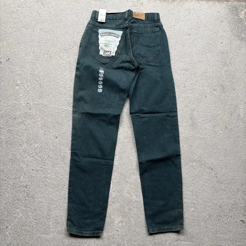Deadstock Vintage Denim Lee Junior 300 Relaxed Fit Tapered Leg 7 Overdyed Jeans